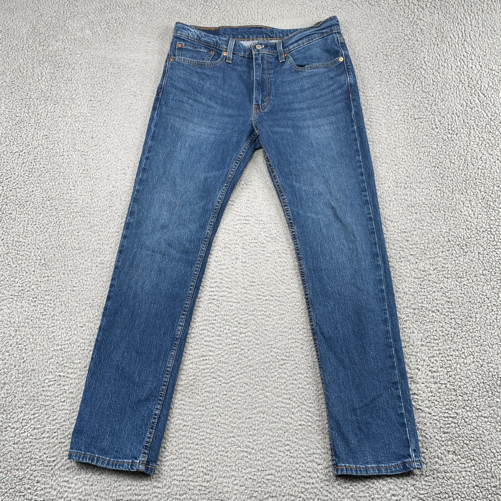 Levi's 511 Jeans Mens 34x32 Blue Slim Fit Stretch Denim Casual 04511-6363